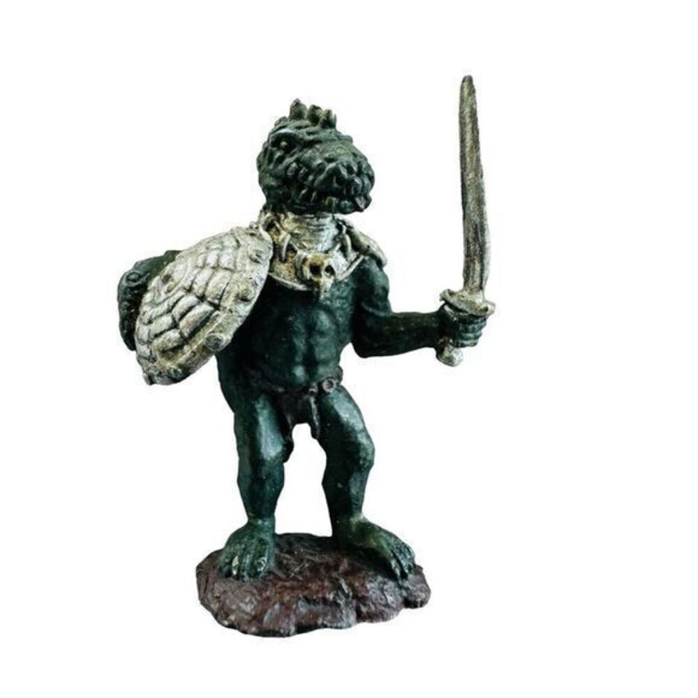 Lizard Man‎ Armor Class 5(4) W/sword Miniature Fantasy AD&D 1970's Hand Painted